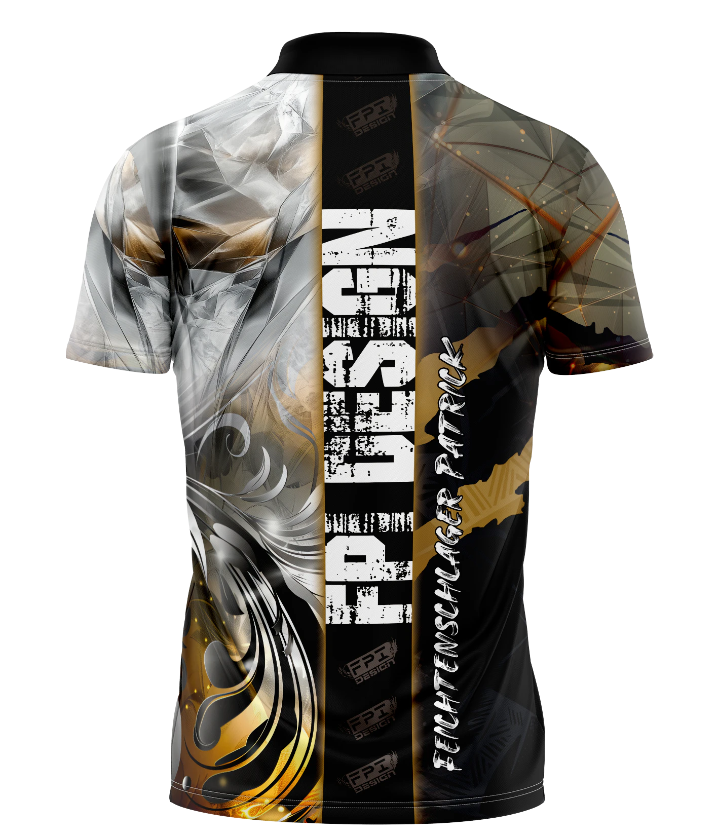 FPI Design Dartshirt in der Rückansicht